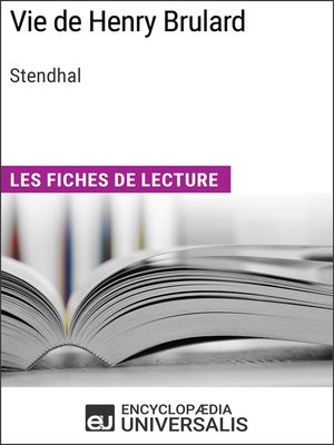 cover image of Vie de Henry Brulard de Stendhal